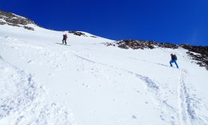 Skitour Lenkstein - steiler Schlussanstieg