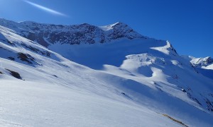Skitour Hocheiser - Blick zum Gipfel