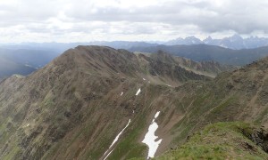 Villgrater Höhenhalbmarathon - Riepenspitze, Blick zum Rotlahner und Heimwaldjöchl