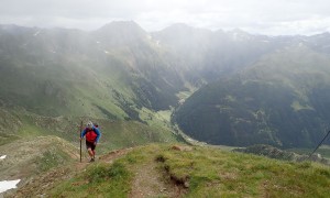 Villgrater Höhenhalbmarathon - Riepenspitze, Blick zur Oberstalleralm