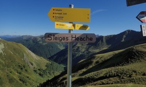Bergtour Kreuzspitze - bei der Steiges Heache (Kalksteiner Jöchl)