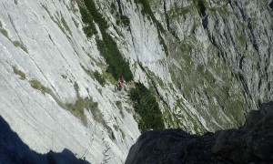 Klettersteig Zugspitze, Höllental - kurzer Klettersteig beim Brett