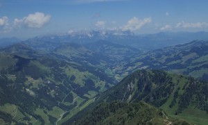 Kombination Großer Rettenstein - Blick nach Aschau und Wilder Kaiser