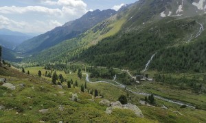 Bergtour Keeskopf - Abstieg, kurz vor der Lienzer Hütte