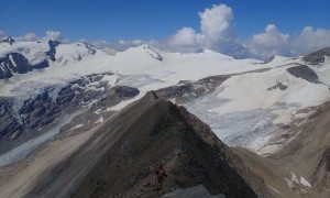 Bergtour Fuscherkarkopf - Abstieg, Blick zum Johannisberg