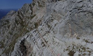 Bergtour Schönfeldspitze - Aufstieg Ostgrat, ausgesetzte Querung