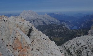 Bergtour Schönfeldspitze - Gipfelsieg, Blick zum Watzmann und Königssee