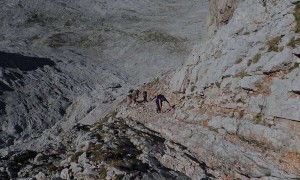 Bergtour Schönfeldspitze - steiler Abstieg Westflanke