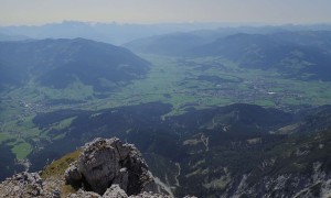 Bergtour Schönfeldspitze - beim Schönegg, Blick nach Maria Alm und Saalfelden