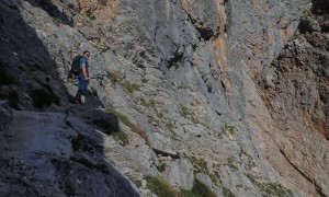 Bergtour Schönfeldspitze - seilversicherte Abstieg, Ramseider Steig