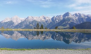 Bergtour Schönfeldspitze - Natrun Speicher, Blick zum Breithorn, Sommerstein, Schönegg, Schönfeldspitze und Selbhorn