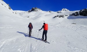 Skihochtour Burgwartscharte - Aufstieg Ködnitztal