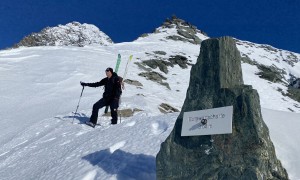 Skihochtour Burgwartscharte - in der Scharte