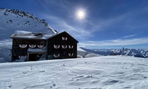 Skihochtour Burgwartscharte - bei der Glorer Hütte