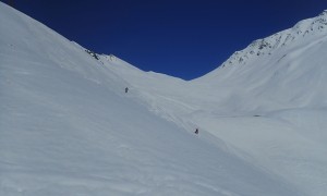 Skihochtour Burgwartscharte - Abfahrt von der Glorer Hütte