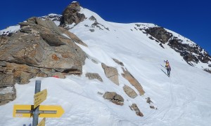 Skihochtour Hocharn - steiler Schlussaufstieg