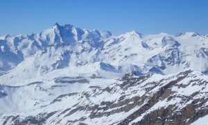Skihochtour Hocharn - Blick zum Großglockner, Johannisberg,...