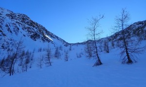 Skitour Rauchegg - Aufstieg Richtung Kropfkarscharte