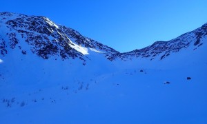 Skitour Rauchegg - Aufstieg Richtung Kropfkarscharte