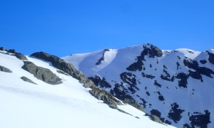 Skihochtour Mittlere Malhamspitze - Blick zum Gipfel Rostocker Eck