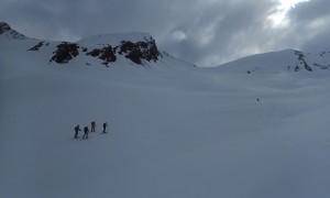 Skitour Hochgrabe - Aufstieg, Blick zur Arntaler Lenke