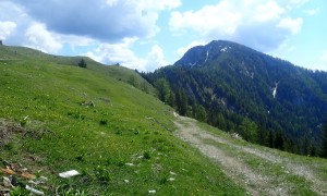 Bergtour Golz - Aufstieg, Blick zum Golz