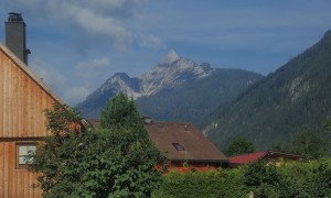Bergtour Kammspitze - Blick zum Gipfel vom Tal
