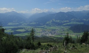 Bergtour Kammspitze - Aufstieg, Blick ins Tal