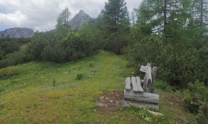 Bergtour Kammspitze - Abstieg, beim Zirmel