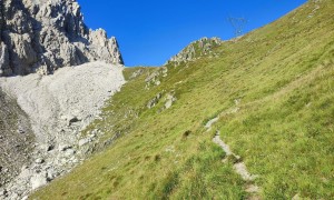 Bergtour Porze - Aufstieg in die Porzescharte