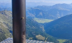 Bergtour Porze - Gipfelsieg, Blick nach Obertilliach