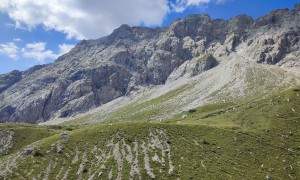 Bergtour Porze - Abstieg Tilliach Joch, Rückblick