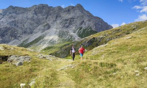 Bergtour Porze - Abstieg Tilliach Joch, Rückblick