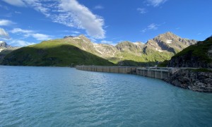 Hochtour Hoher Tenn - Stausee Mosserboden, Blick zum Grießkogel und Kitzsteinhorn