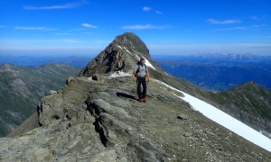 Hochtour Hoher Tenn - Rückblick Bauernbrachkopf
