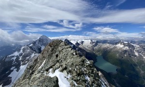 Hochtour Hoher Tenn - Gipfelsieg, Blick zum Wiesbachhorn