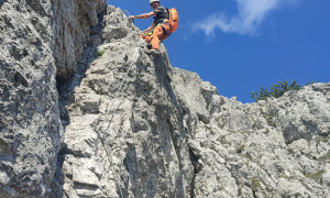 Klettersteig Arzalpenturm - im Steig Klettersteig Arzalpenturm - im Steig