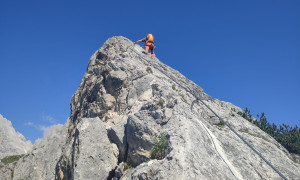 Klettersteig Arzalpenturm - im Steig, kurz vor dem Arzalpenturm Klettersteig Arzalpenturm - im Steig, kurz vor dem Arzalpenturm