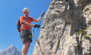 Klettersteig Arzalpenturm - Schlussaufstieg Klettersteig Arzalpenturm - Schlussaufstieg
