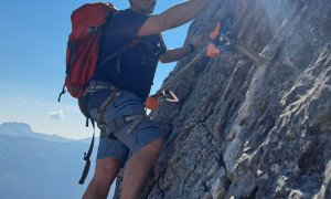 Klettersteig Arzalpenturm - Schlussaufstieg Klettersteig Arzalpenturm - Schlussaufstieg