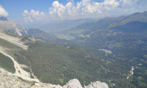 Klettersteig Arzalpenturm - Gipfelsieg Arzalpenkopf, Blick nach Sexten Klettersteig Arzalpenturm - Gipfelsieg Arzalpenkopf, Blick nach Sexten