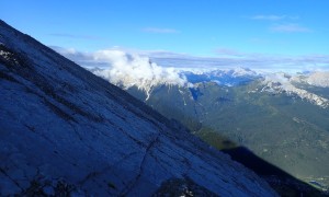 Hochtour Antelao - zu Beginn der Laste, Ausblick