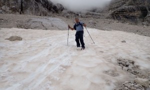 Hochtour Antelao - Abrutschen Altschnee