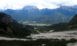 Hochtour Antelao - Rückweg, Blick auf Vito di Cadore