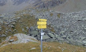 Bergtour Mulleter Seichenkopf - Wegweiser Schwarzkofelsee