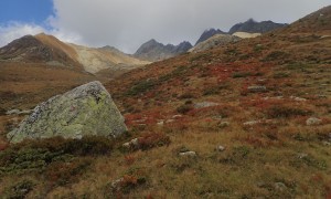 Bergtour Mulleter Seichenkopf - Rückblick beim Abstieg, es herbstelt