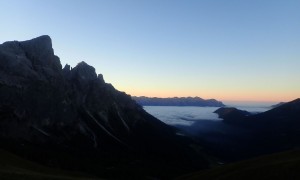 Klettersteig Pala & Vezzana - Start, Morgendämmerung