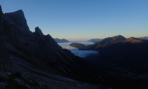 Klettersteig Pala & Vezzana - Zustieg bei Sonnenaufgang