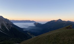 Klettersteig Pala & Vezzana - Crode Rosse bei Sonnenaufgang