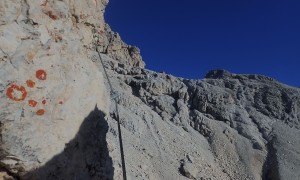 Klettersteig Pala & Vezzana - Ausstieg, kurz vor dem Biwak Fiamme Gialle